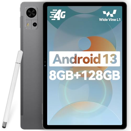 UMIDIGI 10,1 Zoll Android 13 Tablet G5 Tab, 8GB+128GB(TF 1TB), Octa Core, Widevine L1 Gaming, 6000mAh Akku, 13MP+8MP, 4G-LTE/Dual SIM/GPS/WiFi/Stift, Mit Hülle von UMIDIGI