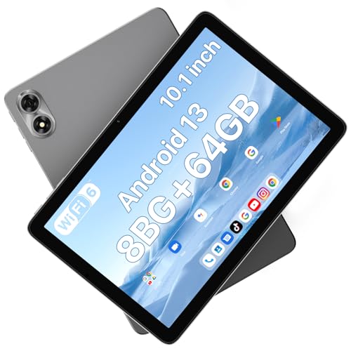 UMIDIGI G1 TAB 10.1 Zoll Tablet, Tablet Android, 8GB RAM (4GB+4GB), 64GB ROM(1TB TF), RK3562 Quad Core Gaming Tablets PC mit 6000 mAh Akku, 8MP+8MP, BT5.0, WiFi 6, GMS, Grau von UMIDIGI