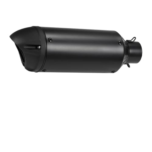 UMIXIRE Auspuffanlagen 38-51mm Universal-Motorrad-Auspuffendstück Nachrüst-Auspuffschalldämpfer Passend Für Motorräder Und Geländefahrzeuge Schalldämpfer(Schwarz) von UMIXIRE