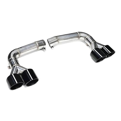 UMIXIRE Für A-UDI Q8 2020 2021 2022 Up SQ8 Quad-Auto-Auspuffblende Schalldämpferblende Auspuffanlage Endrohr Tuning-Düse(Schwarz) von UMIXIRE