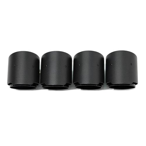UMIXIRE Für B&MW M2 M3 M4 F80 F82 F83 F87 Direktsteckbares Endrohr Aus Carbonfaser, Edelstahl, ID70MM, Schalldämpfer-Auspuffblende, 4 Stück(Carbon Fiber C) von UMIXIRE