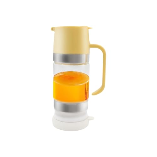 Honigspender aus Glas, Tropffreier Sirupspender mit Griff, Honigglas mit Ausgießer und Anti-Tropf-Ventil für Honig, Ahornsirup Marmelade, Sirupspender Glas Nachfüllbar leicht zu Reinigen 300ml von UMLIPOT
