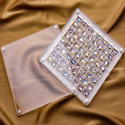 Magnetisch Shell Display Boxl,Acryl Box,DIY Muschel Display Shell Acryl Box,Transparente Magnetische Muschel Display Box,Reise Souvenir(64 Gitter) Muschel Box von UMLIPOT