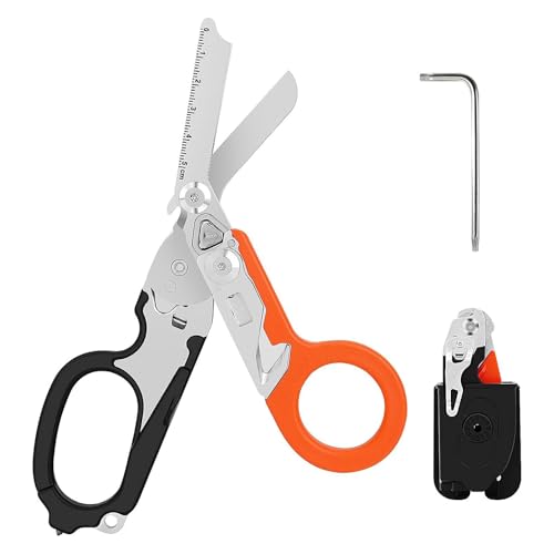Umlipot Raptor Shears,Trauma Shears for Nurses,6 In 1 Rescue Scissors Traumas Shear for Outdoor Camping Rettungsschere Werkzeuge Professional Use In Emergency Services or Everyday Tasks von UMLIPOT