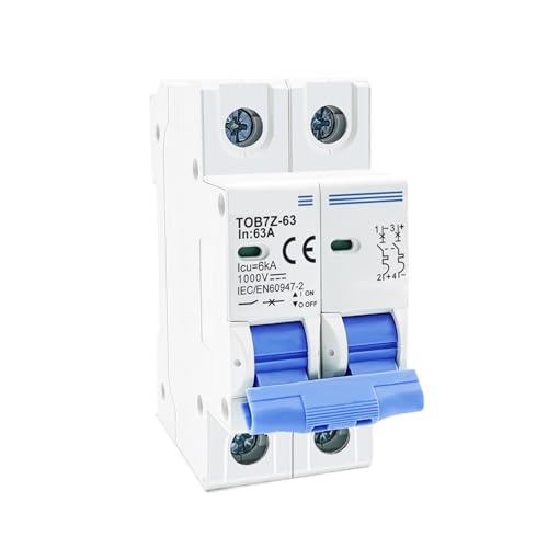 2P MCB 1000V Solar-Mini-Leistungsschalter 3A 6A 10A 16A 20A 25A 32A 40A 50A 63A MCB for PV-System(10A) von UMOBXKIFN