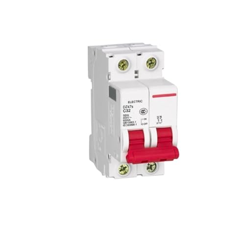 2P RCBO RCD Leistungsschalter Luftschalter DZ47S MCB 2Pole „C“ Curvers 1A 3A 6A 10A 16A 20A 25A 32A 40A 63A 100A 125A(32A) von UMOBXKIFN