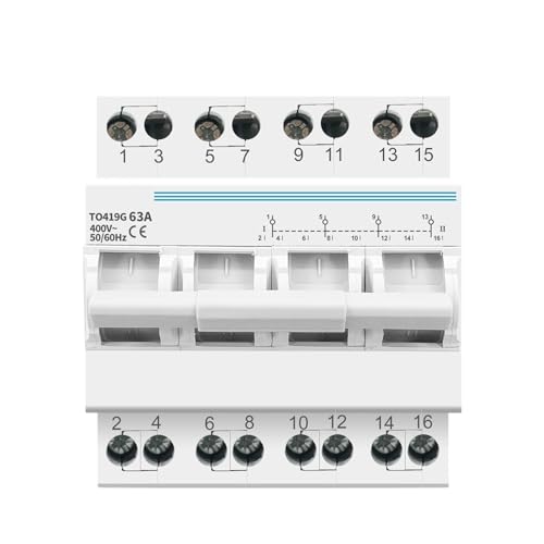 4P 63A Dual Power Manuelle Transfer Isolieren Schalter Interlock Circuit Breaker(40A) von UMOBXKIFN