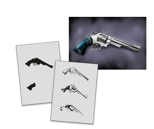 AS-336 Revolver Step by Step Airbrushschablone Größe M AS-336 Revolver Step by Step Airbrushschablone Größe M von UMR-Design