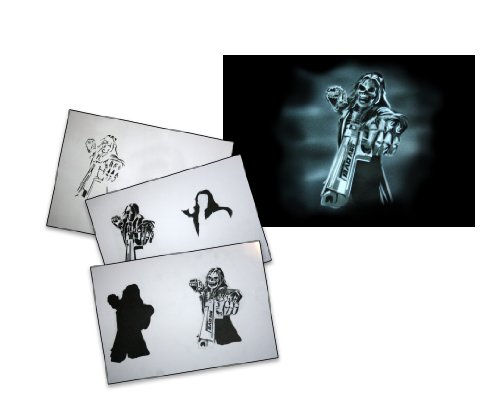 UMR-DESiGN Step by Step Airbrush Schablone Bad Ass AS-080 von UMR-Design