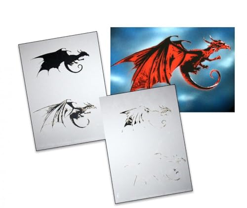 UMR-Design AS-003 Drache Step by Step Airbrushschablone Größe L UMR-Design AS-003 Drache Step by Step Airbrushschablone Größe L von UMR-Design