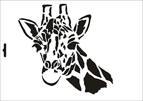 UMR-Design W-037 Giraffe Wand/Textilschablone Grösse A4 von UMR-Design