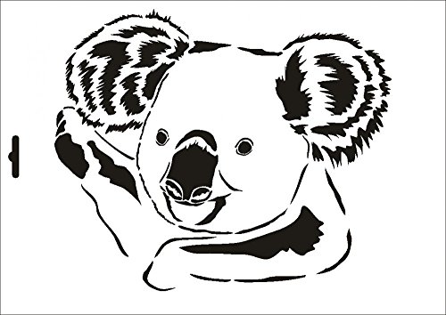 UMR-Design W-043 Koala Wand/Textilschablone Grösse A5 von UMR-Design