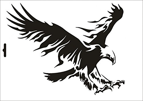 UMR-Design W-076 Eagle Wand/Textilschablone Grösse A5 von UMR-Design