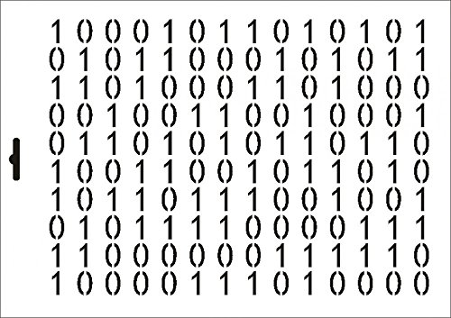 UMR-Design W-346 Binary Wand/Textilschablone Grösse A4 von UMR-Design