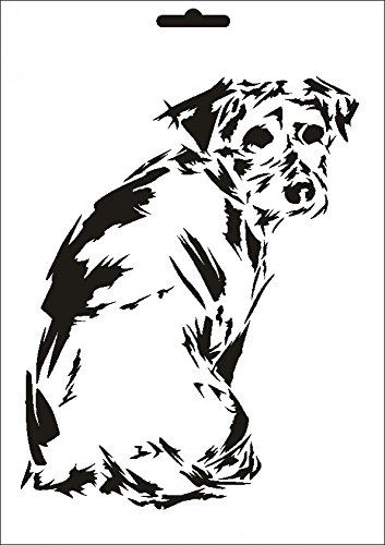 UMR-Design W-630 Dog Wand/Textilschablone Grösse A4 von UMR-Design