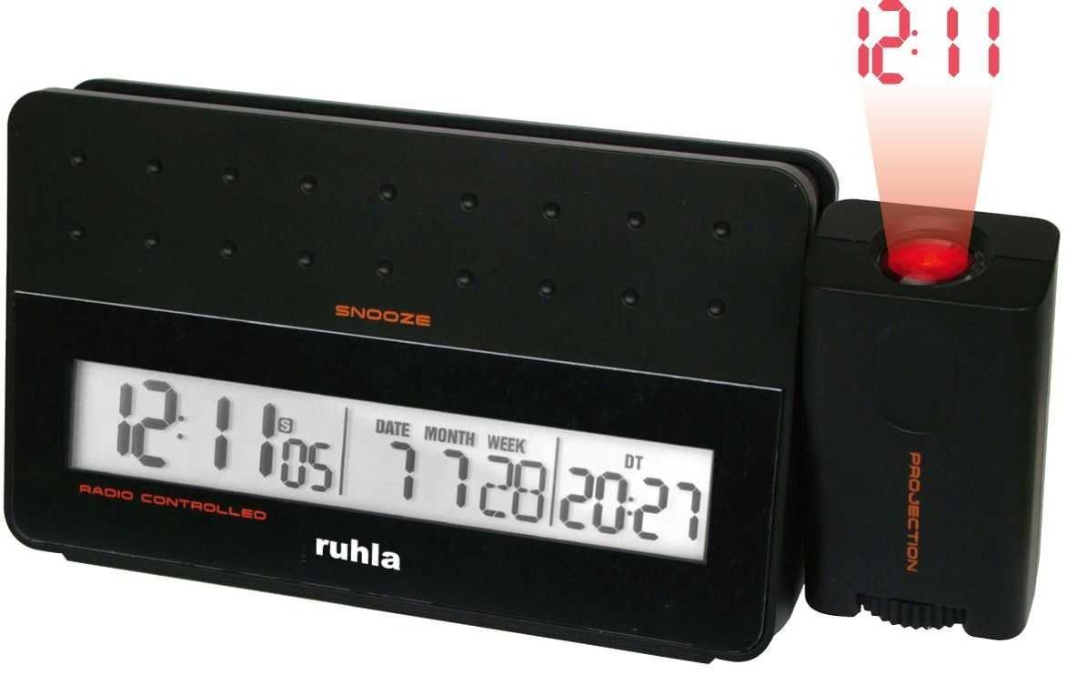 UMR Ruhla Projektionswecker Funkwecker mit Projektion, Schwarz, RC Clock 170/1, präzise Zeit, moderne Funktionalität UMR Ruhla Projektionswecker Funkwecker mit Projektion, Schwarz, RC Clock 170/1, präzise Zeit, moderne Funktionalität von UMR Ruhla