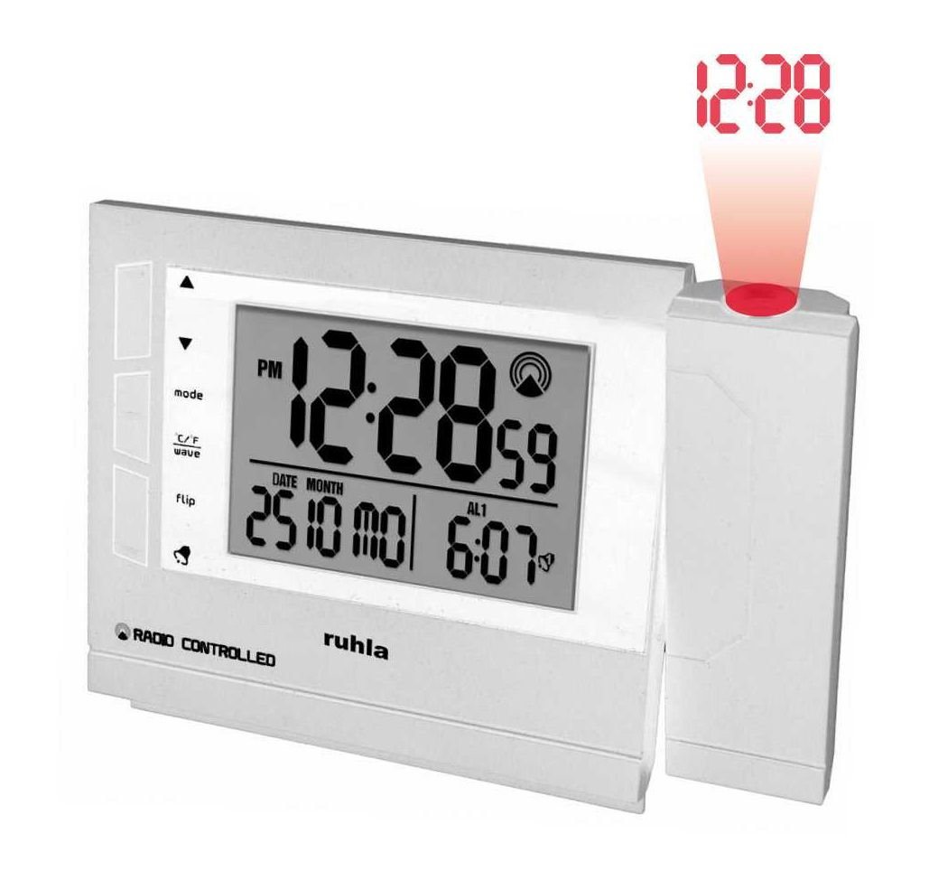 UMR Ruhla Projektionswecker Funkwecker mit Projektion weiss RC-Clock 1561-2 digitales Display, 2 Alarmzeiten UMR Ruhla Projektionswecker Funkwecker mit Projektion weiss RC-Clock 1561-2 digitales Display, 2 Alarmzeiten von UMR Ruhla