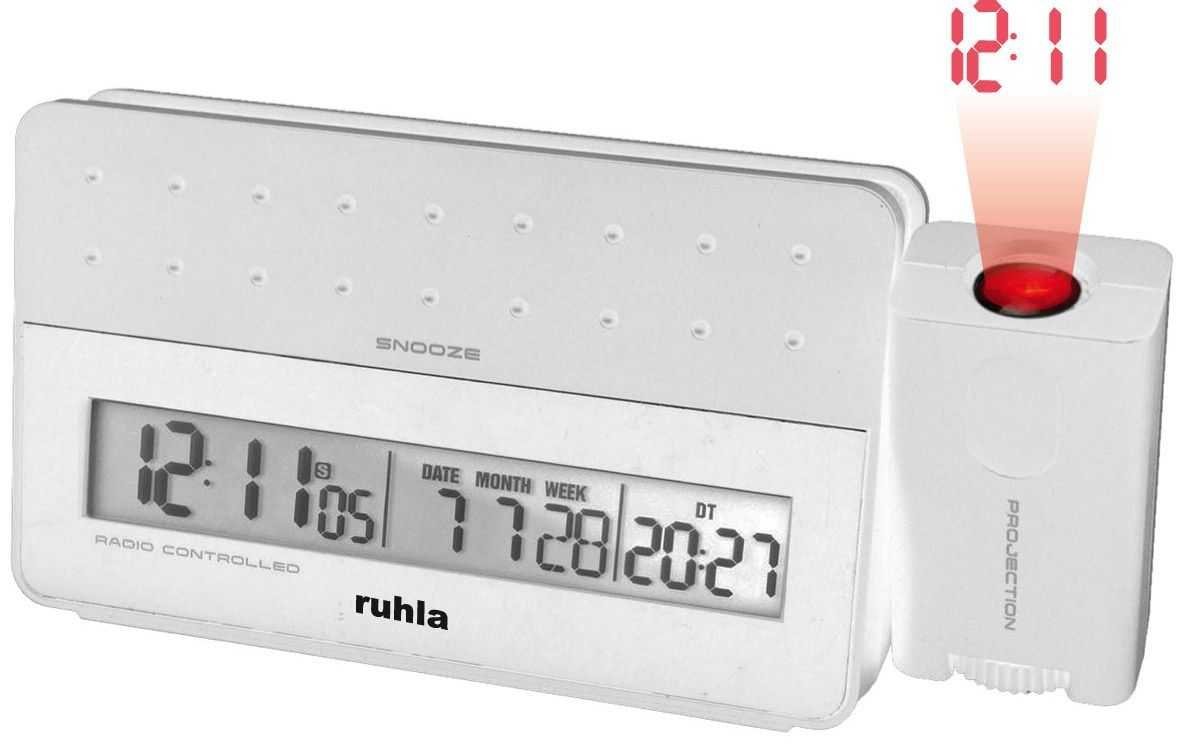 UMR Ruhla Projektionswecker Funkwecker mit Projektion - weiss - RC-Clock 170-2 UMR Ruhla Projektionswecker Funkwecker mit Projektion - weiss - RC-Clock 170-2 von UMR Ruhla