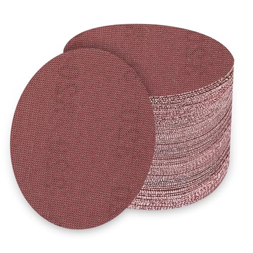 UMXIUO 25 Stück Schleifpapier 150mm Klett, Schleifgitter 80/120/180/240/320 Körnung für Schleifarbeiten an Wänden, Decken, Karosserie sowie Holz, Metall und Lack UMXIUO 25 Stück Schleifpapier 150mm Klett, Schleifgitter 80/120/180/240/320 Körnung für Schleifarbeiten an Wänden, Decken, Karosserie sowie Holz, Metall und Lack von UMXIUO