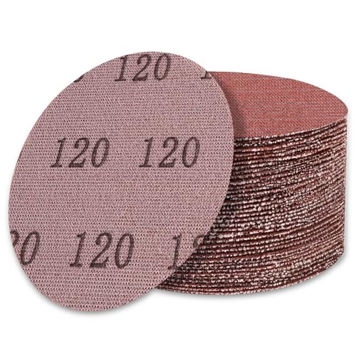 UMXIUO 50 Stück Schleifgitte 125mm Klett, Schleifpapier Retikulierte 120 Körnung für Bandschleifer, Für Schleifarbeiten an Wänden, Decken, Karosserie sowie Holz, Metall und Lack UMXIUO 50 Stück Schleifgitte 125mm Klett, Schleifpapier Retikulierte 120 Körnung für Bandschleifer, Für Schleifarbeiten an Wänden, Decken, Karosserie sowie Holz, Metall und Lack von UMXIUO