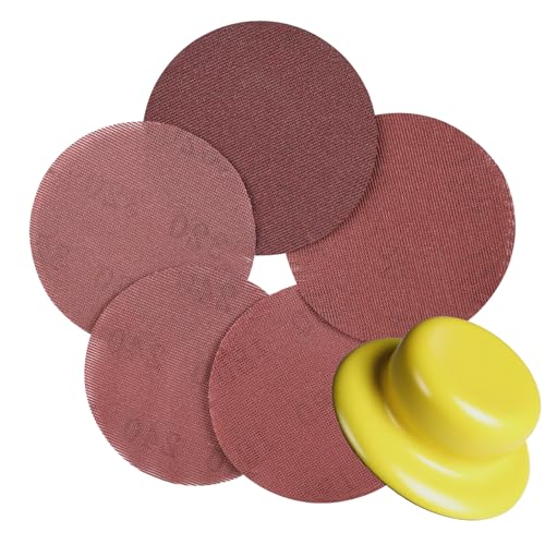 UMXIUO 50 Stück Schleifgitte 125mm Klett, Schleifpapier Retikulierte 80/120/180/240/320 Körnung für Bandschleifer, Für Schleifarbeiten an Wänden, Decken, Karosserie sowie Holz, Metall und Lack UMXIUO 50 Stück Schleifgitte 125mm Klett, Schleifpapier Retikulierte 80/120/180/240/320 Körnung für Bandschleifer, Für Schleifarbeiten an Wänden, Decken, Karosserie sowie Holz, Metall und Lack von UMXIUO