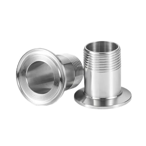 1/4 "1/2" 3/4 "1" BSPT Außengewinde x 1,5 "2" Tri Clamp SS304/316L Edelstahl Rohr Armaturen Tri Clamp Adapter Homebrew(SS304,TC 25.4MM_1-1/2") von UMXJEXU