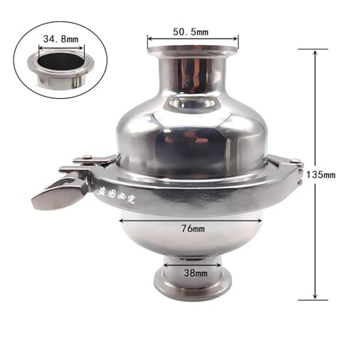 1 stück 304 Edelstahl Kugelfilter 100 Mesh Sieb 1,5 "2" Tri Clamp Gelten for 38mm 51mm 61mm 76mm Rohre Homebrew(OD38-OD76) von UMXJEXU