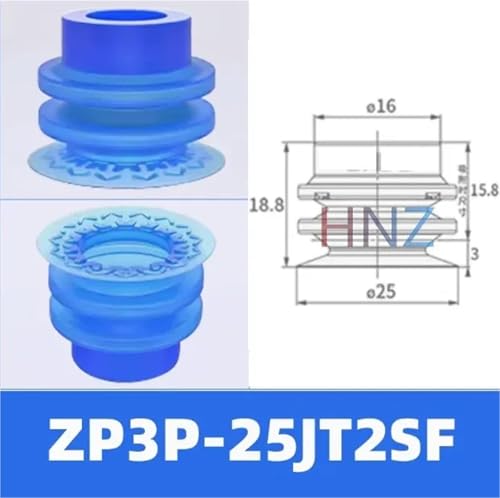 1 stück Pneumatischer Vakuumsauger ZP3P-20JT2SF 32JT5SF Mehrschichtmanipulator Filmsauger Industrielle Automatisierung Offener Beutelgreifer(ZP3P-25JT2SF) von UMXJEXU