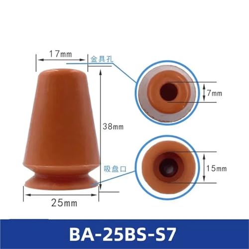 10 STÜCKE Pneumatische Vakuum Saugnapf Spezielle for Sphärische Produkte Silikon Saugnapf for Form Automatisierung Greifen(25B) von UMXJEXU