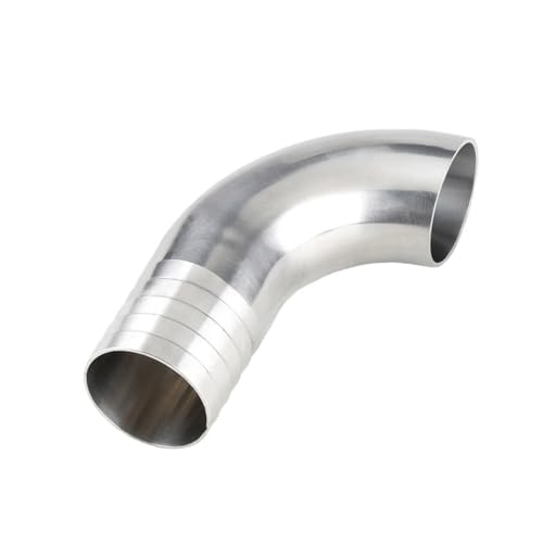 12,7 14 16 19 25 32 38 45 51mm Rohr OD Butt Weld Schlauch Barb 90 Grad Ellenbogen SUS304 Edelstahl fitting Homebrew(32mm) von UMXJEXU