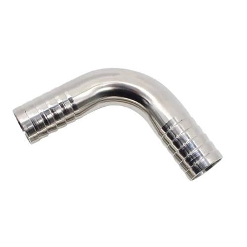 12,7 14 16 19 25 32 38mm Schlauch Barb 304 Edelstahl 90 Grad Ellenbogen Biegen Hosetail Rohr Fitting Anschluss wasser Gas Öl(32mm) von UMXJEXU