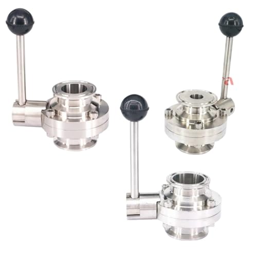 1pc Ferrule OD 50,5mm 64mm Tri Clamp 1.5 "2" 304 Edelstahl Schmetterling Ventil HomeBrew bier Molkerei(25x50.5mm 1.5 in. TC) von UMXJEXU