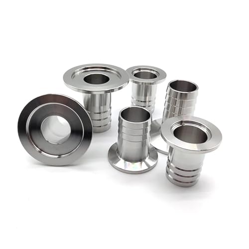 1pc KF10 KF16 KF25 KF40 KF50 Vakuum Clamp Schlauch Barb OD6 8 13 16 20 25 38mm 304 Edelstahl stahl Flansch Adapter Rohr Fitting(KF25,25mm) von UMXJEXU