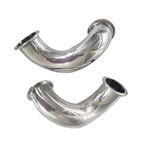 3/4 "1" 1,5 "2" 19mm-51mm Rohr OD 3/4“ 1,5 „2“ Tri Clamp Ferrule OD 180 Grad Ellenbogen Rohr Fitting Edelstahl 304 Homebrew(38mm x ferrule 50.5) von UMXJEXU