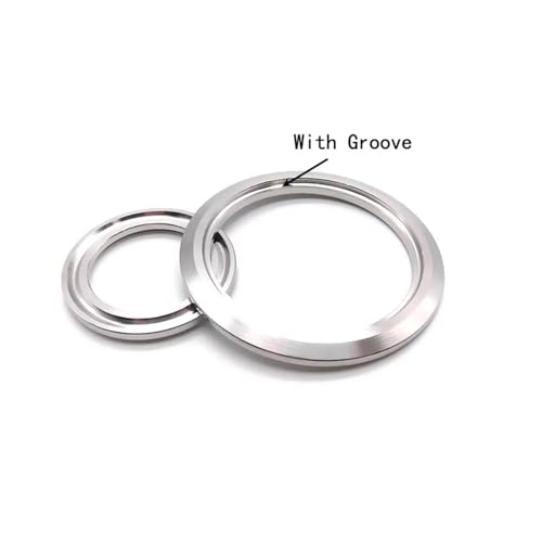 304 Edelstahl 19 mm - 108 mm Dreiclip-Endkappe mit offener Öffnung und ohne Nut Schnellöffnungs-Blindplatten-Rohrverschraubungen SS304(With Groove,19mm x 50.5mm) von UMXJEXU