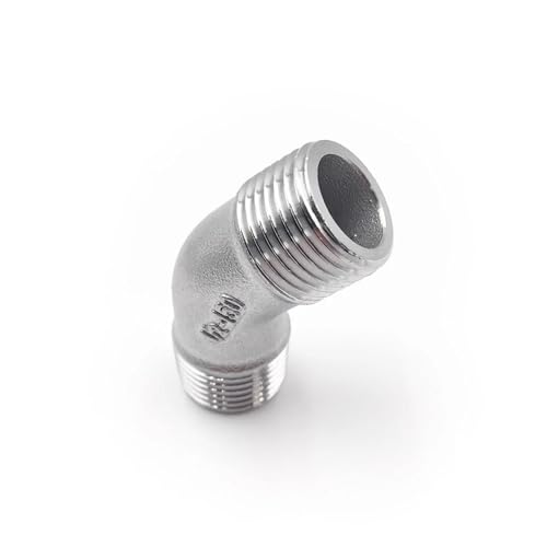 BSPT 1/4 "1/2" 3/4 "1" 1-1/2 "2" Vier-weg/drei-weg Typ/ellenbogen Butt Adapter 304 Edelstahl Rohr Armaturen Geeignet Hause Rohrleitungen(45elbow,3/4") von UMXJEXU