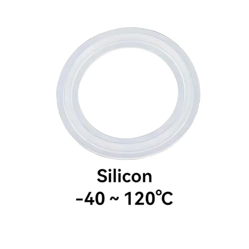 Lebensmittelqualität Dichtung Waschmaschine 5 10Pcs Tri Clamp Ferrule Dichtung ISO Druck Silicon for Homebrew(Silicone,5PCS_12.7MM25.4MM) von UMXJEXU