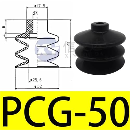 Manipulator-Vakuumsauger PCG-Serie Silikon-Saugdüse for Spritzgussmaschinen-Roboter 40 MM 50 mm 60 mm Saugnapf(PCG50B) von UMXJEXU