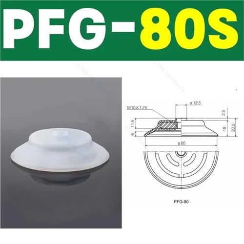 Manipulator-Vakuumsauger PFG Hochleistungs-Saugnapf Silikon- und Nitrilkautschuk Große Saugkraft Pneumatische Vakuumspannfutter(80S) von UMXJEXU