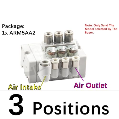 Micro ARM5AA2-219-320-421-522-M22-A Pneumatisches Druckminderventil(3 positions,6mm To 4mm) von UMXJEXU