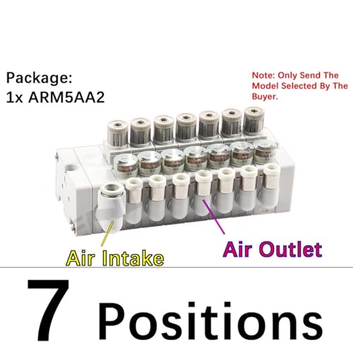 Micro ARM5AA2-219-320-421-522-M22-A Pneumatisches Druckminderventil(7 positions,6mm To 4mm) von UMXJEXU