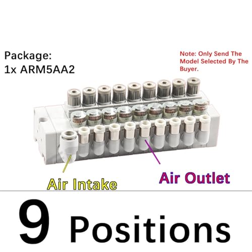 Micro ARM5AA2-219-320-421-522-M22-A Pneumatisches Druckminderventil(9 positions,6mm To 4mm) von UMXJEXU