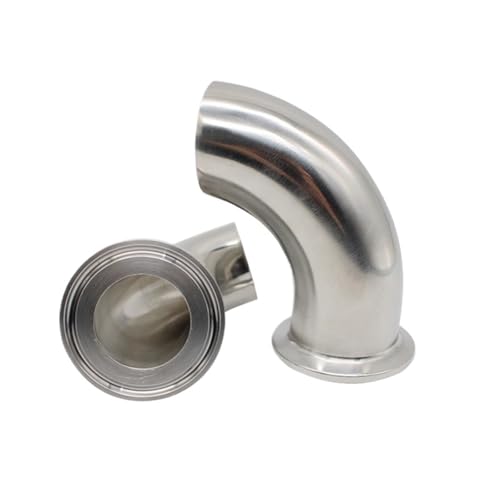 OD12.7 19 25 32 38-108 mm Stumpfschweißung auf 1,5 Zoll 2 Zoll 2,5 Zoll Tri Clamp 90 Grad Ellenbogen SUS304/316 Edelstahlrohrverschraubung Homebrew(SS316L,OD32mm to TC50.5mm) von UMXJEXU