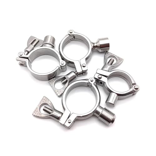 OD19-102mm 1/2" BSPT Gewinde 304 Edelstahl Rohrhalter Klemmtyp Clips Stützrohrhalterung verwendet for Rohrhalterung SS304(ISO Male thread,Pipe OD60mm) von UMXJEXU