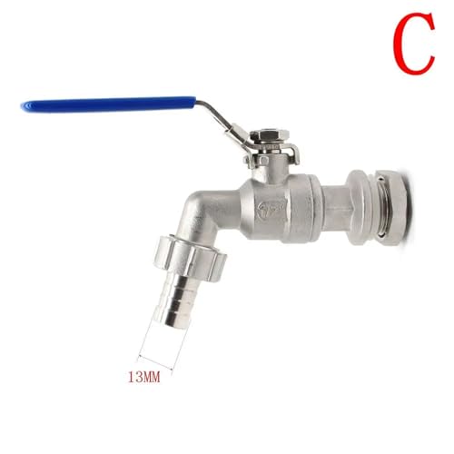 SS304 Edelstahl 1/2 "Nahtlosen Kompakte Kugel Ventil & Barb-Homebrew Bier Kessel Topf Kugel ventil set dichtung mutter pagode splice(C 229g) von UMXJEXU
