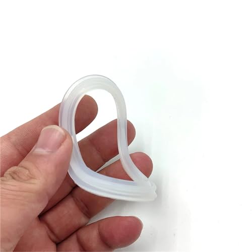 Silikonkautschuk Lebensmittelqualität Dichtungsscheibe Tri Clamp Ferrule Dichtung ISO Druck Silizium for Homebrew(5 PCS_45MM-64MM) von UMXJEXU