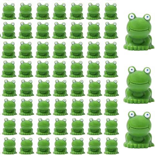 UNAGRI Mini Frosch Gartendekoration,Kleine Frösche Resin Mini Frogs Figurines, Froschfiguren Harz Froschverzierung, DIY Terrarium Handwerk Ornament Zubehör (200pcs) von UNAGRI