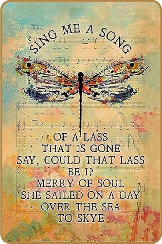 UNBARD Sing Me a Song of a Lass Outlander Wanddekoration Schild Outlander Merchandise Scottish Outlander Geschenke für Frauen von UNBARD