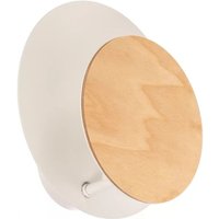 Gebraucht] Wandlampe Wandleuchte Leuchte Lampe G9 Leuchte led Circle Weiß Holz von UNBEKANNT