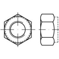 Gebraucht] Din 6924 982 Iso 7040 Sechskantmutter Selbstsichernd M10x1 5 100 Stück B-Ware von UNBEKANNT